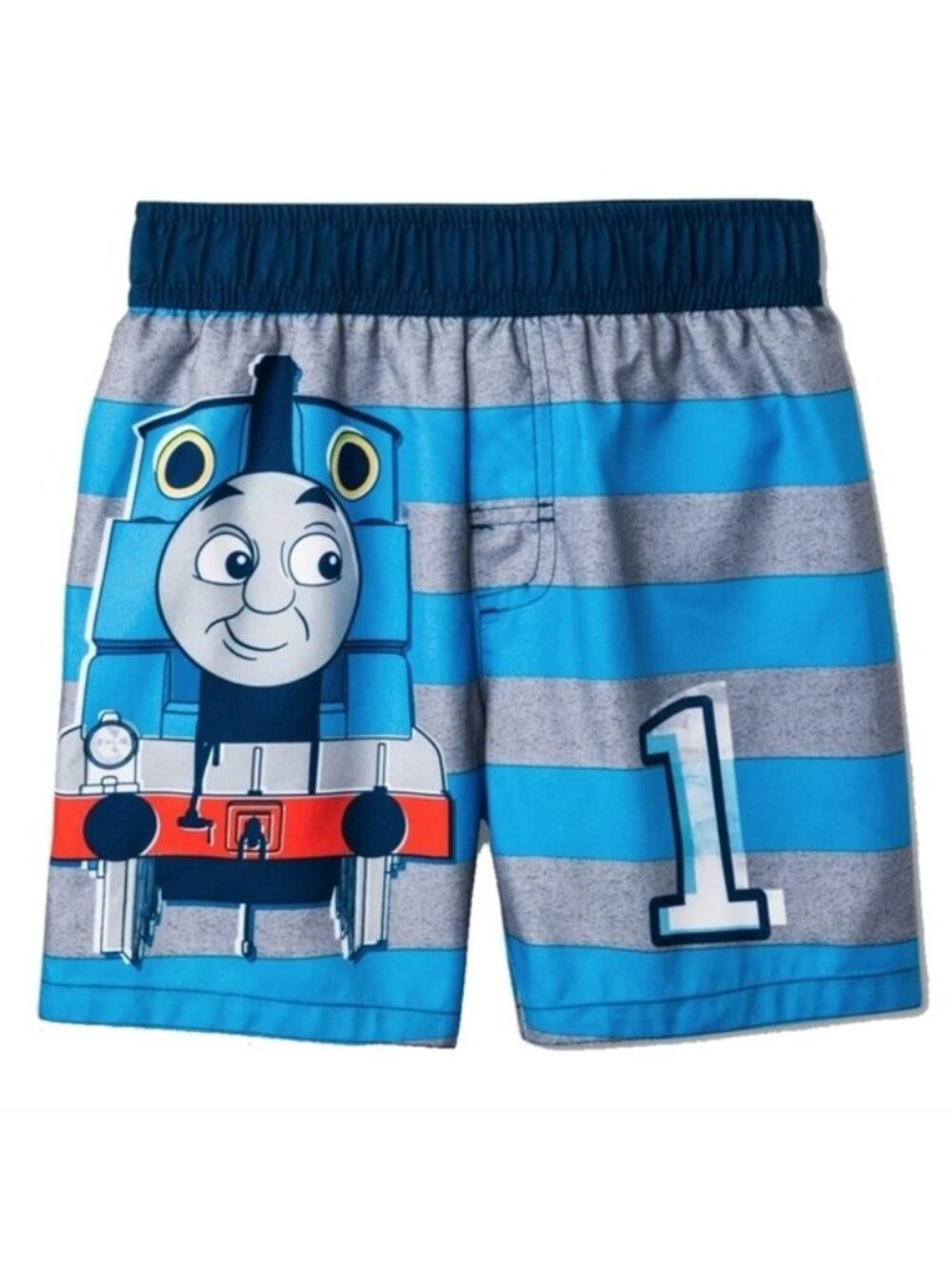 Thomas & Friends Thomas the Tank Engine Swim Trunks, Blues/Grey, Size 2T